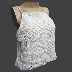 Crocheted crop top